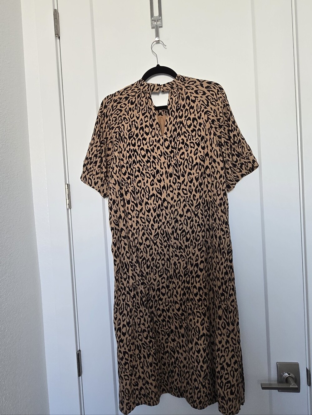 Anthro Animal Print Midi Dress - Picture 4 of 11
